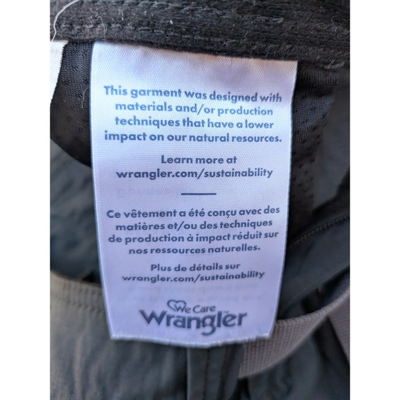 Wrangler ATG All Terrain Gear Nylon Spandex Cargo Hiking Pants Mens 32x32 Black - Picture 5 of 7